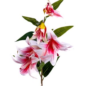 ענף לילי פרחי משי ריאליסטי