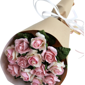 חבילת ורדים -10 ורדים בעטיפה אלגנטית